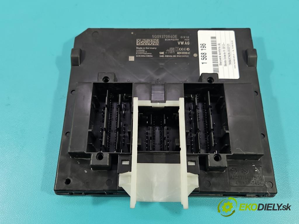 Skoda Octavia III 2013- 1.5 TSI 150 hp manual 110 kW 1498 cm3 5- řídící jednotka komfortu 5Q0937084DE