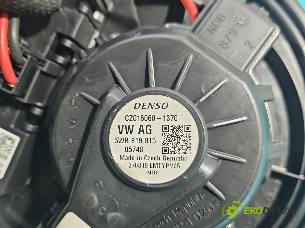 Skoda Octavia III 2013- 1.5 TSI 150 HP manual 110 kW 1498 cm3 5- ventilátor vzduchu 5Q0907521F