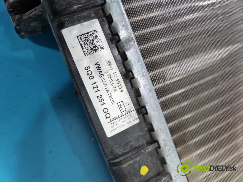 Skoda Octavia III 2013- 1.5 TSI 150 HP manual 110 kW 1498 cm3 5- chladič voda: 5Q0121251GQ (Chladič vody)