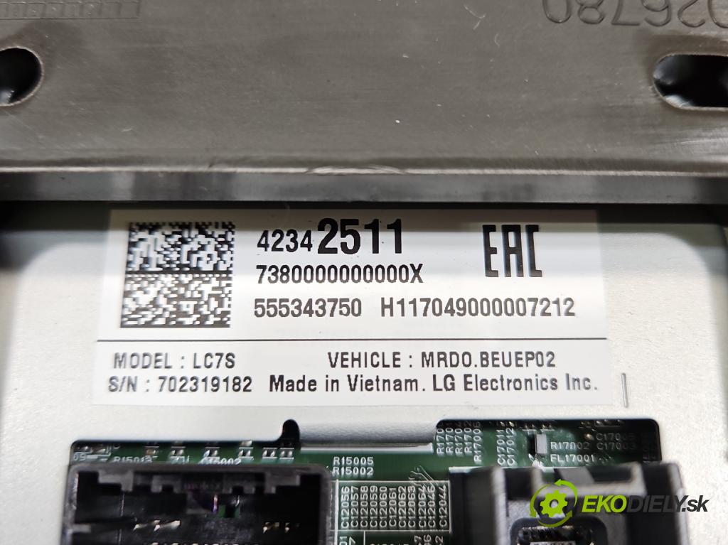 Opel Astra V  2015-2022 1.4 T 125 hp manual 92 kW 1399 cm3 5- displej 42342511 (Přístrojová deska)