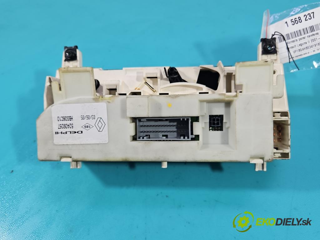 Renault Laguna II 2001-2007 1.6 16V 111KM manual 82 kW 1598 cm3 5- palubní deska panel topení 52409267