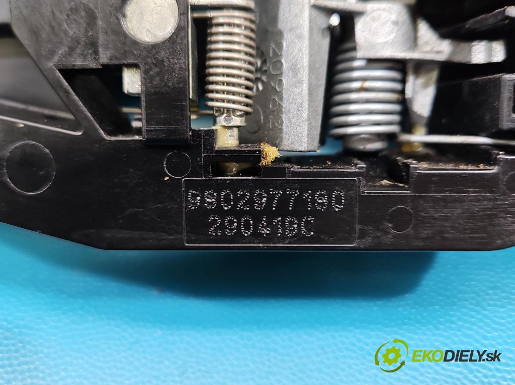 Citroen C3 III 2016-2024 1.2 12V 83 hp manual 61 kW 1199 cm3 5- klika přední pravé 9802977180 (Klika dveří ostatní)