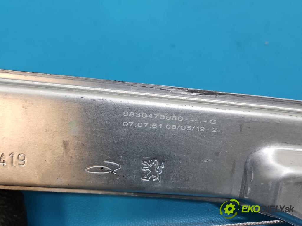 Citroen C3 III 2016-2024 1.2 12V 83 hp manual 61 kW 1199 cm3 5- mechanismus stahování přední levý 9829511880