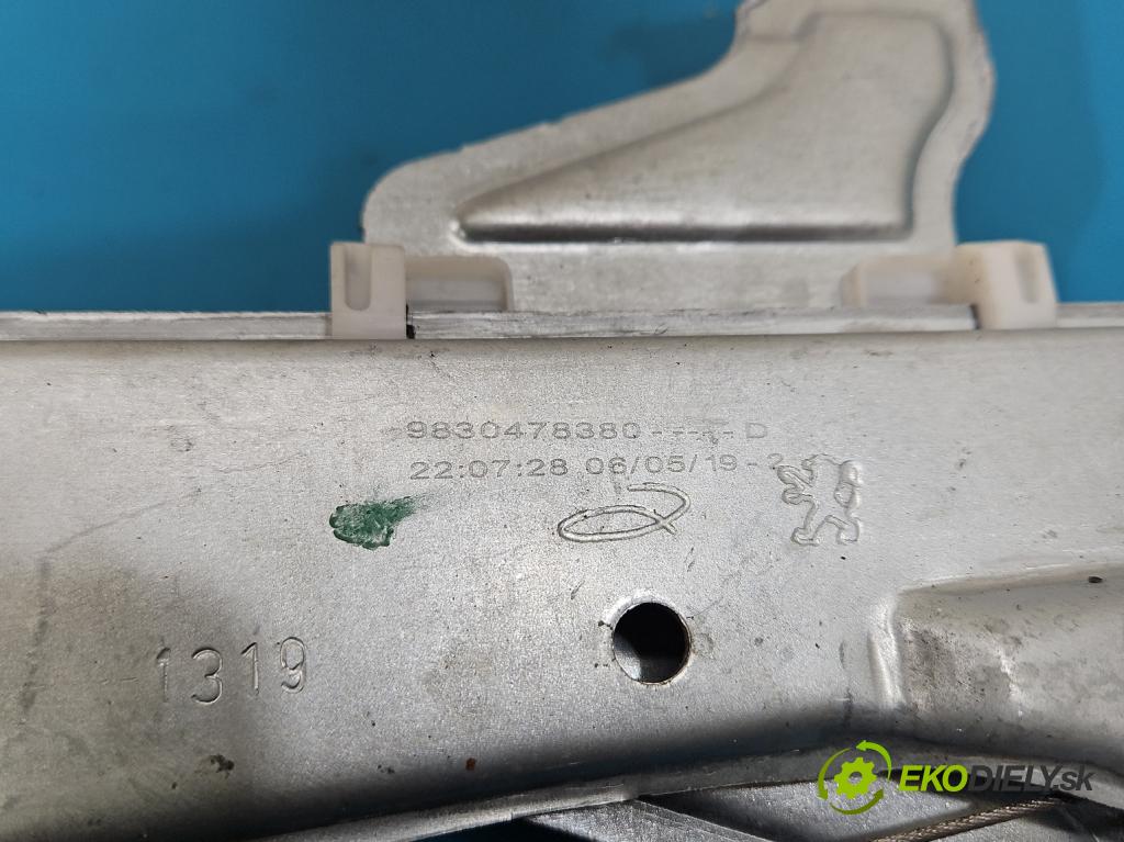 Citroen C3 III 2016-2024 1.2 12V 83 HP manual 61 kW 1199 cm3 5- mechanizmus okna zadné pravý 9829511980