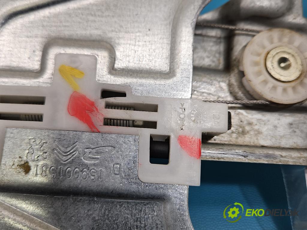 Citroen C3 III 2016-2024 1.2 12V 83 HP manual 61 kW 1199 cm3 5- mechanizmus okna zadné pravý 9829511980