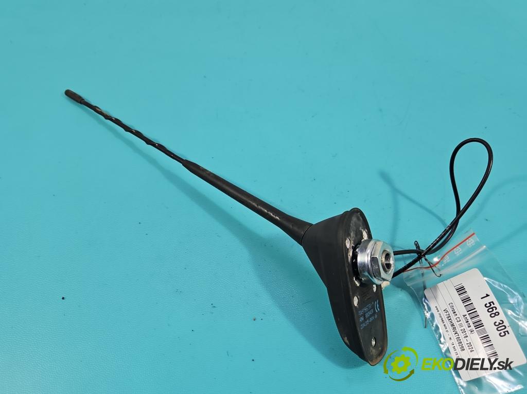 Citroen C3 III 2016-2024 1.2 12V 83 hp manual 61 kW 1199 cm3 5- Antena 9819667580