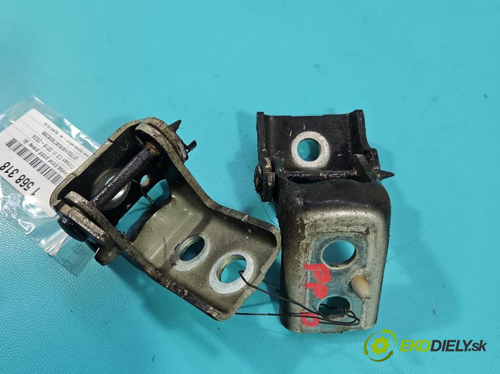 Citroen C3 III 2016-2024 1.2 12V 83 HP manual 61 kW 1199 cm3 5- Závěs: dvere predné pravý