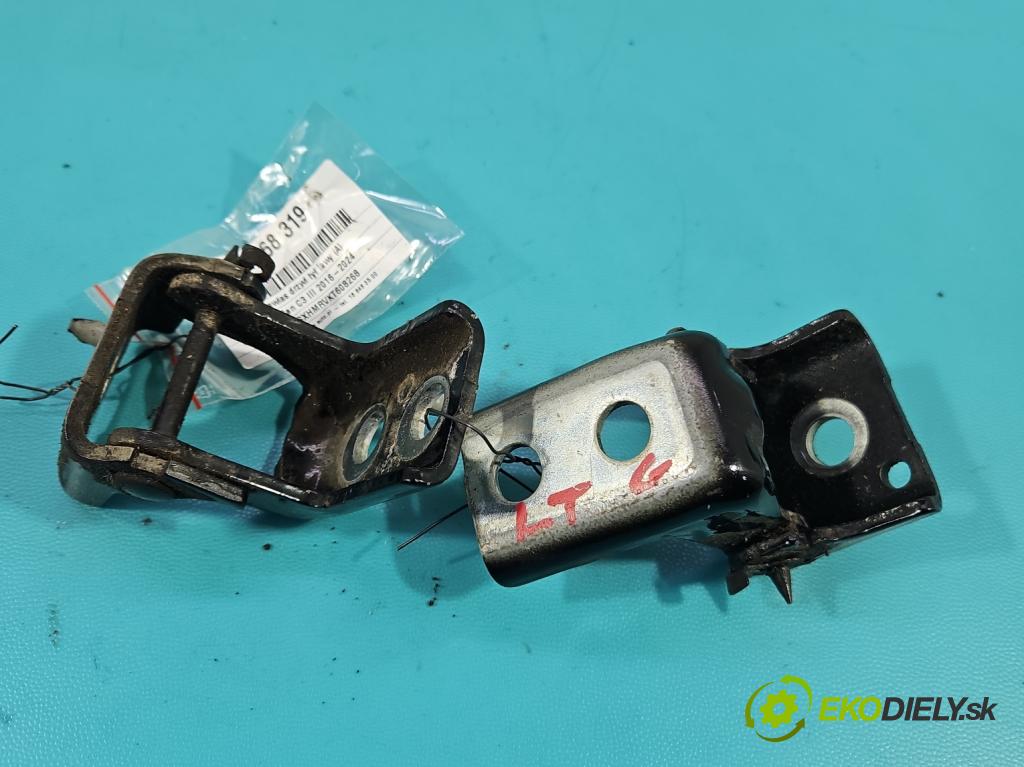 Citroen C3 III 2016-2024 1.2 12V 83 hp manual 61 kW 1199 cm3 5- Závěs: dveře zadní levý