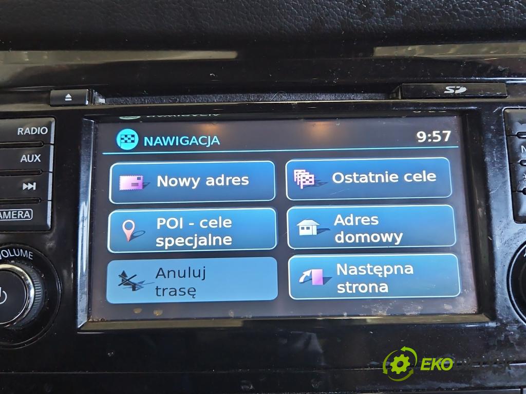 Nissan X-trail III T32 2013-2021 1.6 dci 131 HP automatic 96 kW 1598 cm3 5- Radio originál 259154ET0A