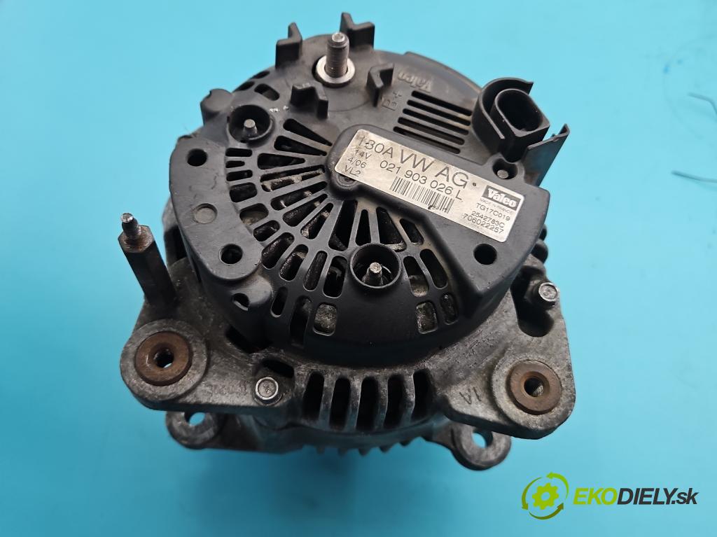 Vw Passat B6 2005-2010 2.0 tdi 140 hp manual 103 kW 1968 cm3 5- Alternator 021903026L (Alternátor)