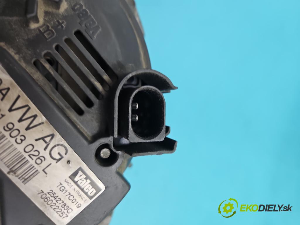 Vw Passat B6 2005-2010 2.0 tdi 140 hp manual 103 kW 1968 cm3 5- Alternator 021903026L (Alternátor)