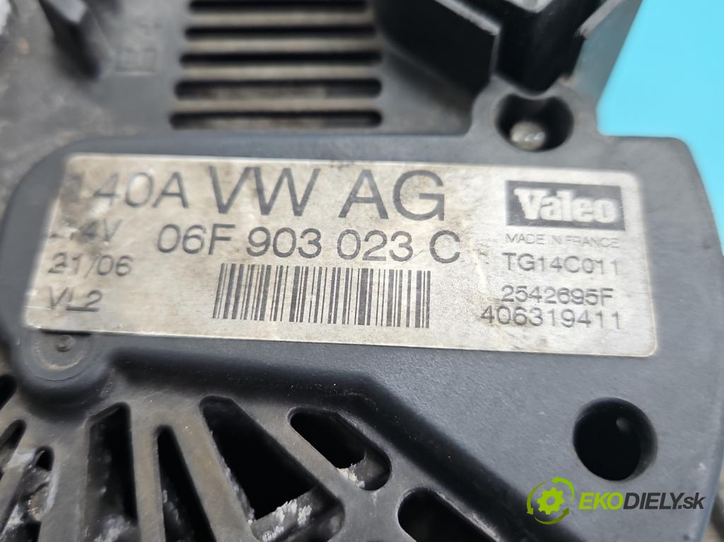 Vw Touran I 2003-2015 1.9 tdi 105 HP manual 77 kW 1896 cm3 5- Alternator 06F903023C (Alternátor)