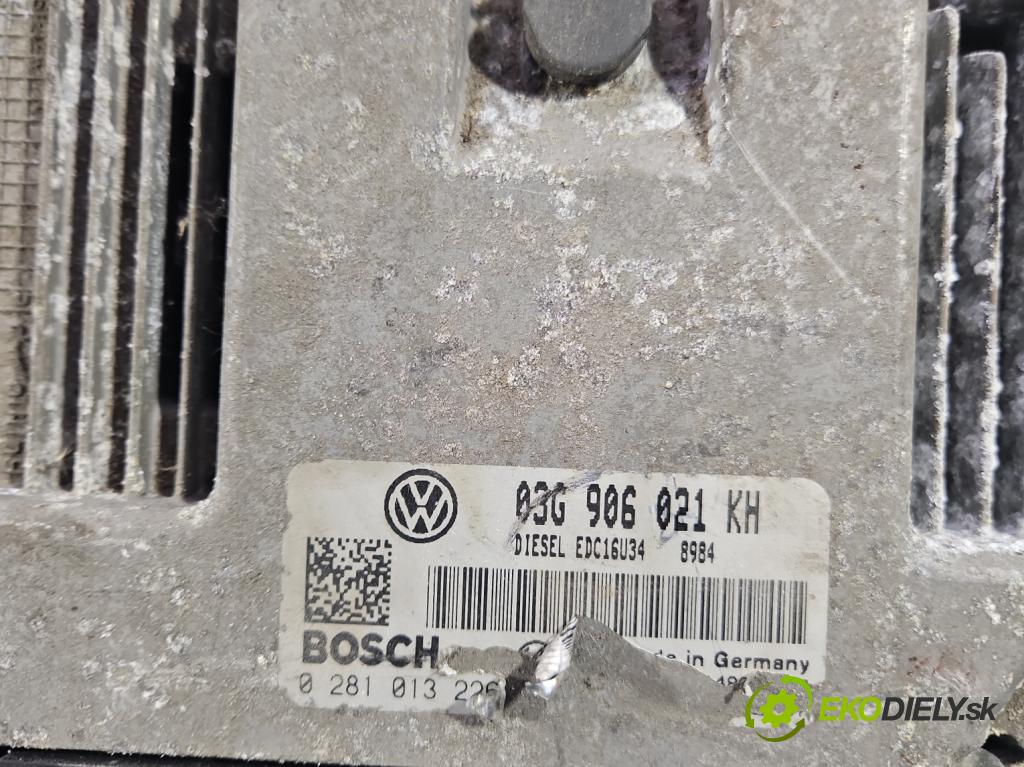 Vw Golf V 2003-2009 1.9 tdi 105 HP manual 77 kW 1896 cm3 5- riadiaca jednotka motora 03G906021KH