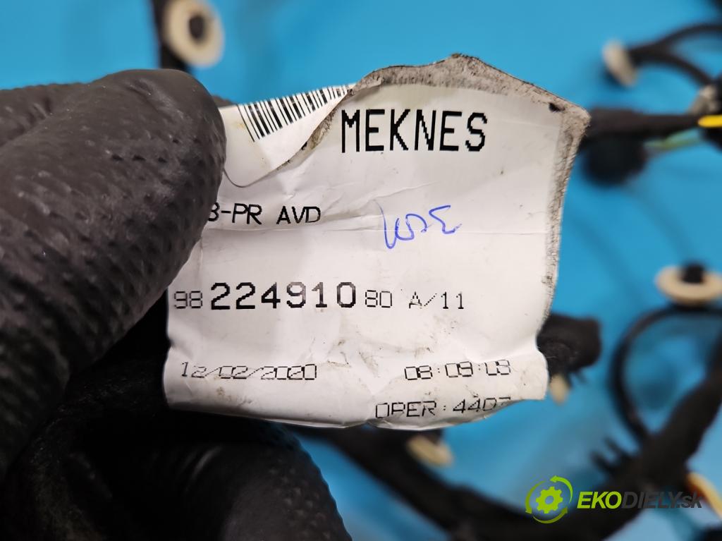 Peugeot 508 II 2018- 1.6 16V 181KM automatic 133 kW 1598 cm3 4- Zväzok: dvere predné pravých 9822491080