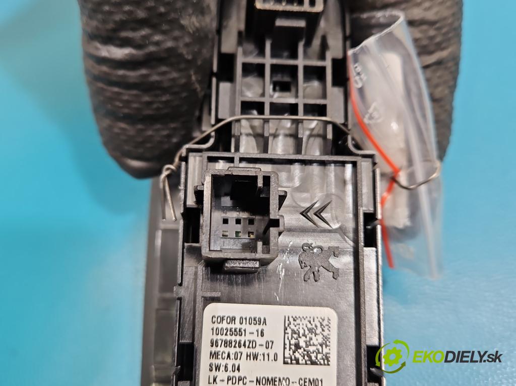 Peugeot 508 II 2018- 1.6 16V 181KM automatic 133 kW 1598 cm3 4- prepínač okien spätných zrkadiel 96788264ZD