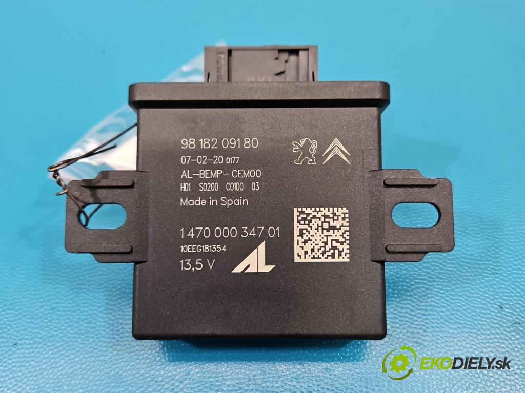 Peugeot 508 II 2018- 1.6 16V 181KM automatic 133 kW 1598 cm3 5- řídící jednotka 9818209180