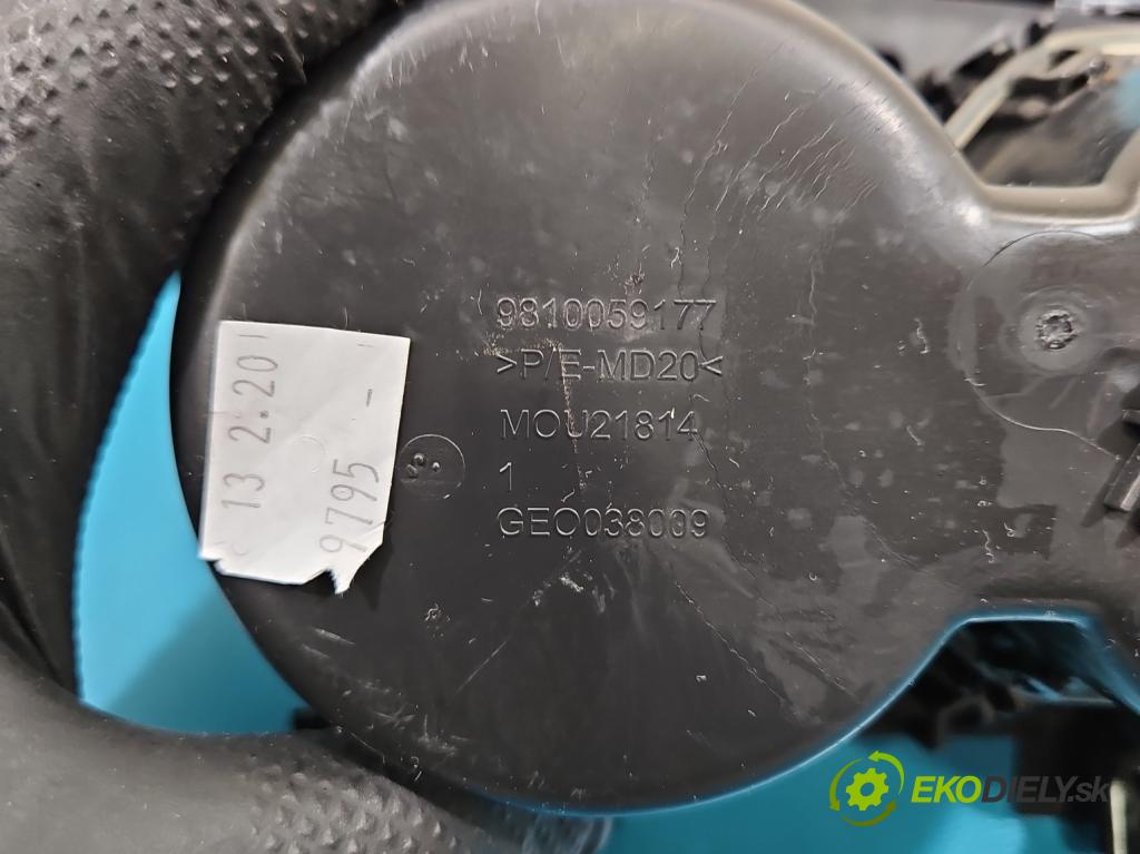 Peugeot 508 II 2018- 1.6 16V 181KM automatic 133 kW 1598 cm3 4- Rukojeť: na nápoje: 9810059177 (Držiak (úchyt) na nápoje)