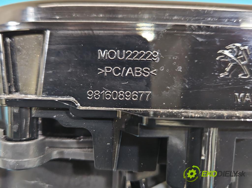 Peugeot 508 II 2018- 1.6 16V 181KM automatic 133 kW 1598 cm3 4- Rukojeť: na nápoje: 9810059177 (Držiak (úchyt) na nápoje)