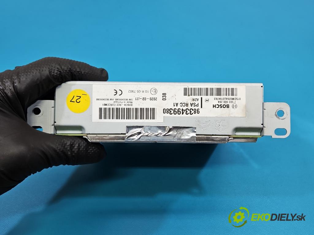 Peugeot 508 II 2018- 1.6 16V 181KM automatic 133 kW 1598 cm3 4- Navigácia: čítačka 9833499380