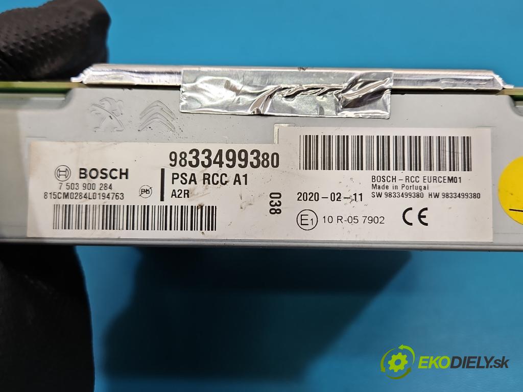 Peugeot 508 II 2018- 1.6 16V 181KM automatic 133 kW 1598 cm3 4- Navigácia: čítačka 9833499380