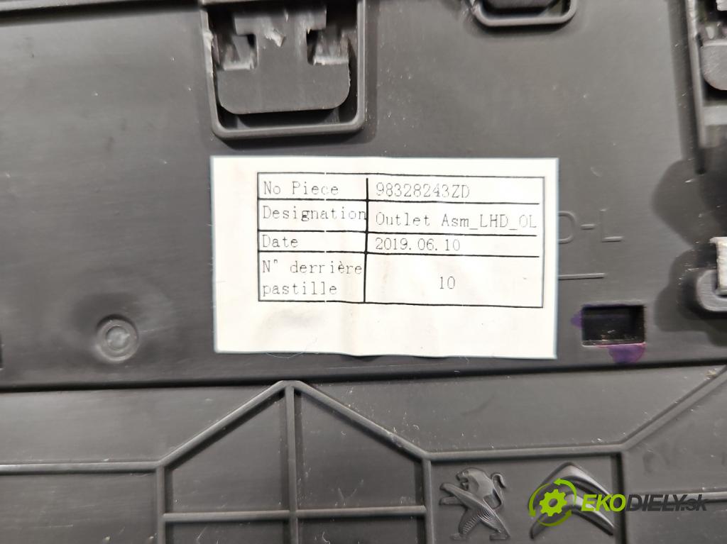 Peugeot 508 II 2018- 1.6 16V 181KM automatic 133 kW 1598 cm3 4- Mřížka: kúrenia ostatné 98328243ZD