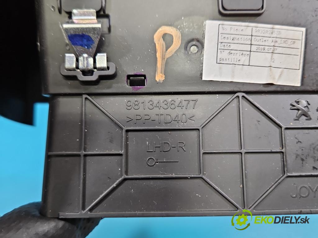 Peugeot 508 II 2018- 1.6 16V 181KM automatic 133 kW 1598 cm3 4- Mřížka: kúrenia ostatné 9813436477