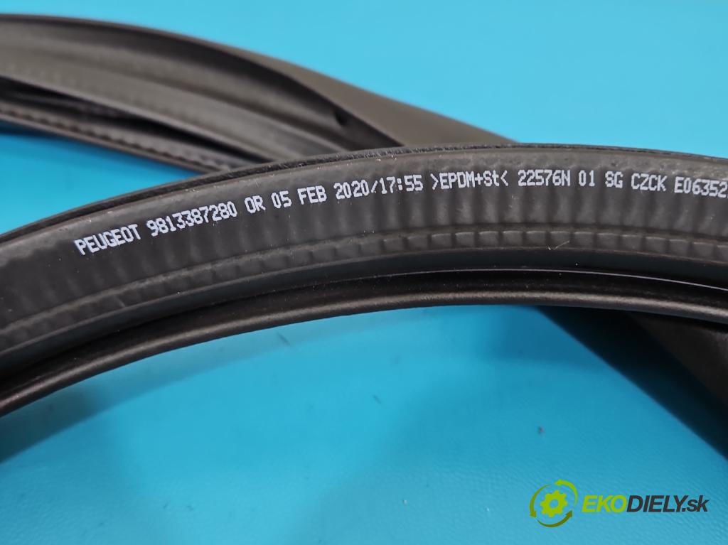 Peugeot 508 II 2018- 1.6 16V 181KM automatic 133 kW 1598 cm3 5- Těsnění: dveře přední pravé 9813387280