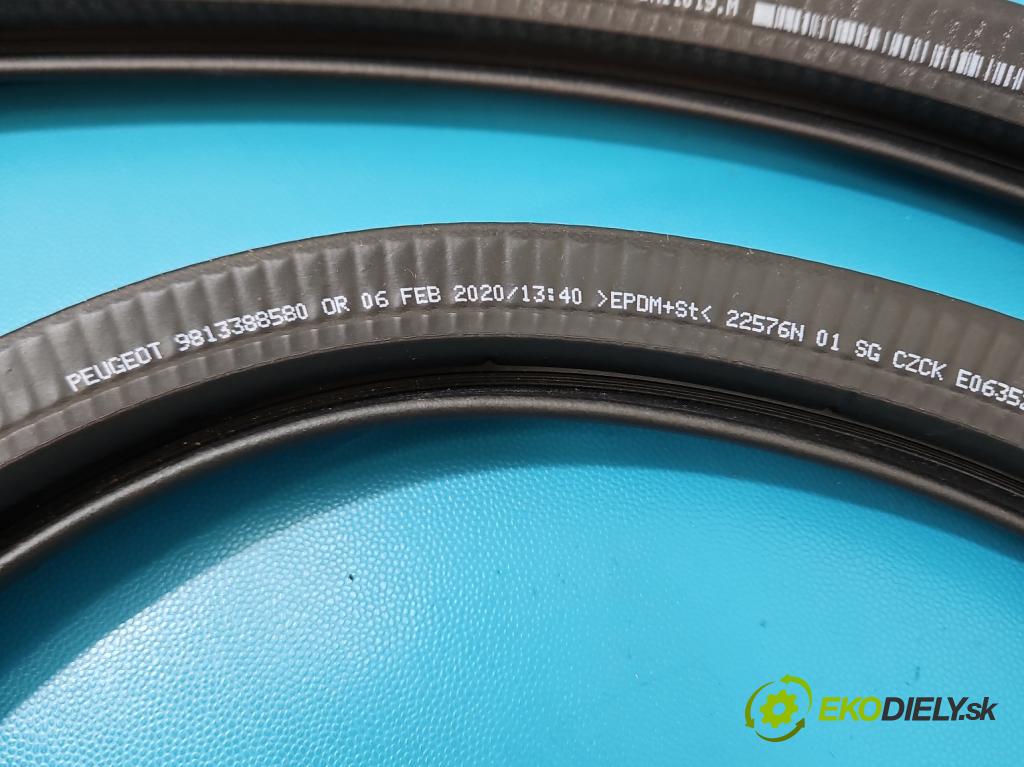 Peugeot 508 II 2018- 1.6 16V 181KM automatic 133 kW 1598 cm3 5- Těsnění: dveře zadní levé 9813388580 (Karoserie ostatní)