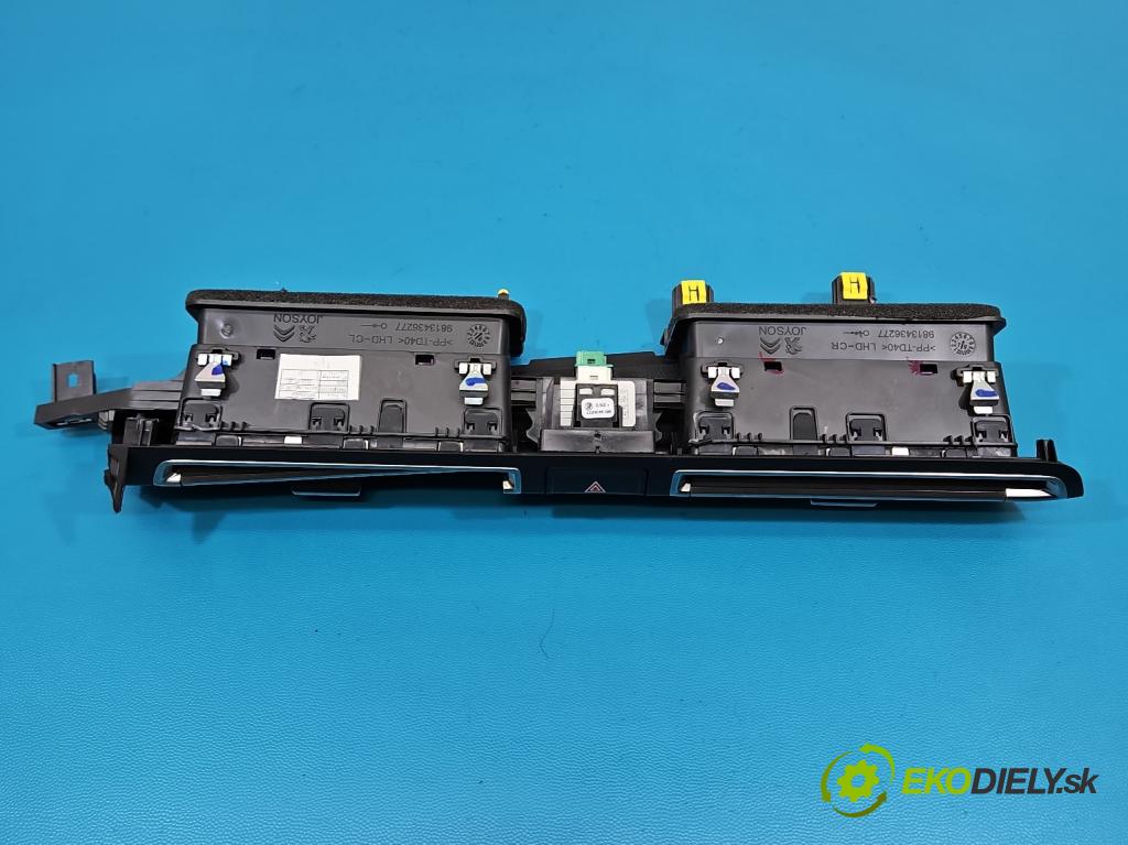 Peugeot 508 II 2018- 1.6 16V 181KM automatic 133 kW 1598 cm3 4- Mřížka: kúrenia stredová 9813436277 (Mriežka kúrenia (fukár))