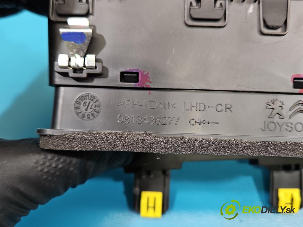 Peugeot 508 II 2018- 1.6 16V 181KM automatic 133 kW 1598 cm3 4- Mřížka: kúrenia stredová 9813436277 (Mriežka kúrenia (fukár))