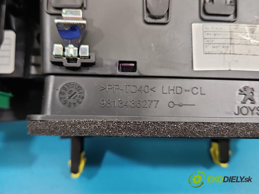 Peugeot 508 II 2018- 1.6 16V 181KM automatic 133 kW 1598 cm3 4- Mřížka: kúrenia stredová 9813436277 (Mriežka kúrenia (fukár))