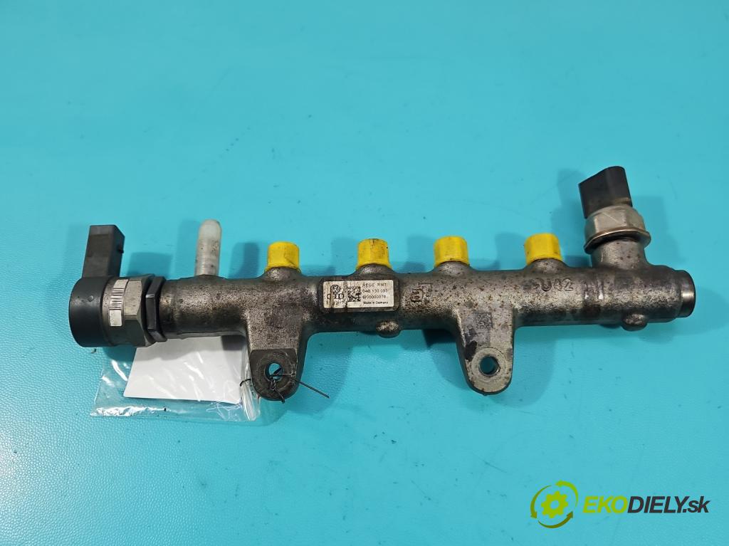 Skoda Rapid 2012-2019 1.4 tdi 90 hp manual 66 kW 1422 cm3 5- lišta vstřikovací 04B130093 (Vstřikovací lišta)