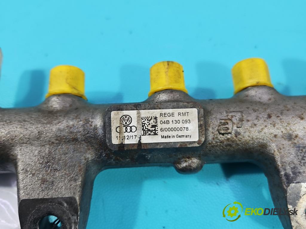 Skoda Rapid 2012-2019 1.4 tdi 90 hp manual 66 kW 1422 cm3 5- lišta vstřikovací 04B130093 (Vstřikovací lišta)