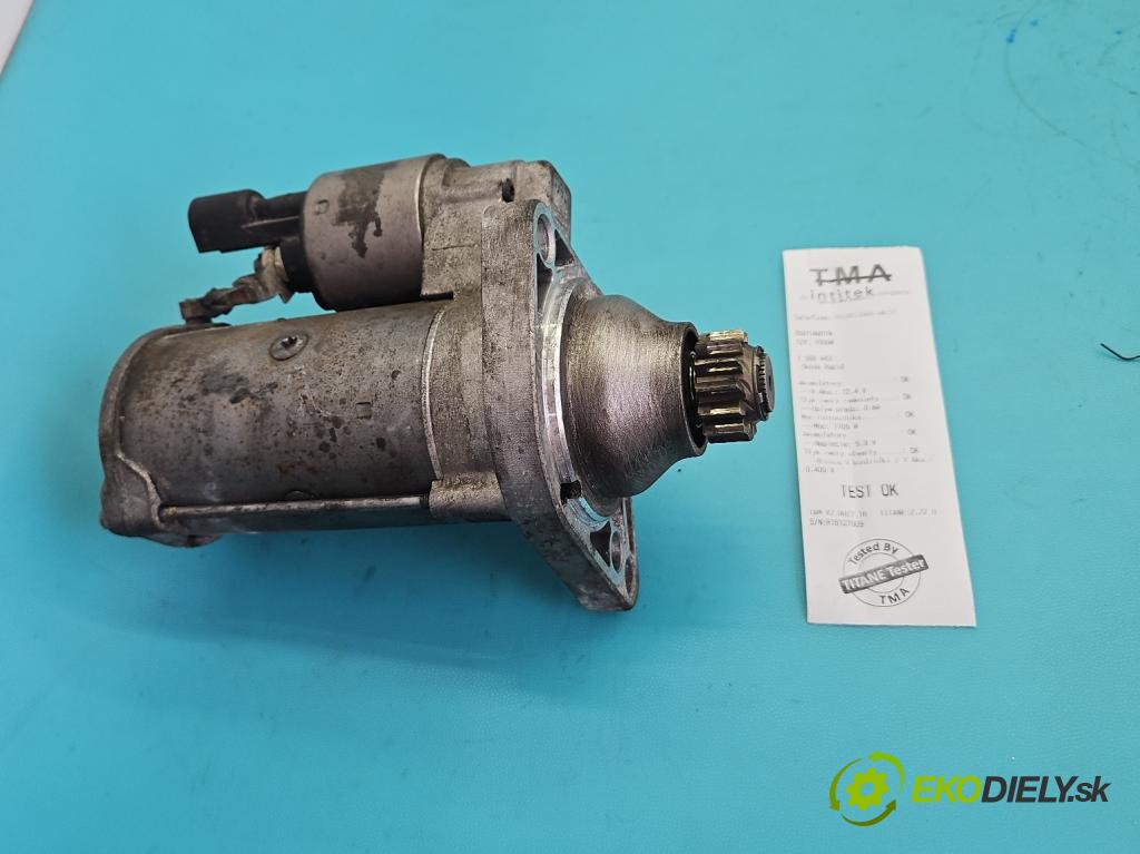 Skoda Rapid 2012-2019 1.4 tdi 90 HP manual 66 kW 1422 cm3 5- štartér 02Z911021K (Štartér)