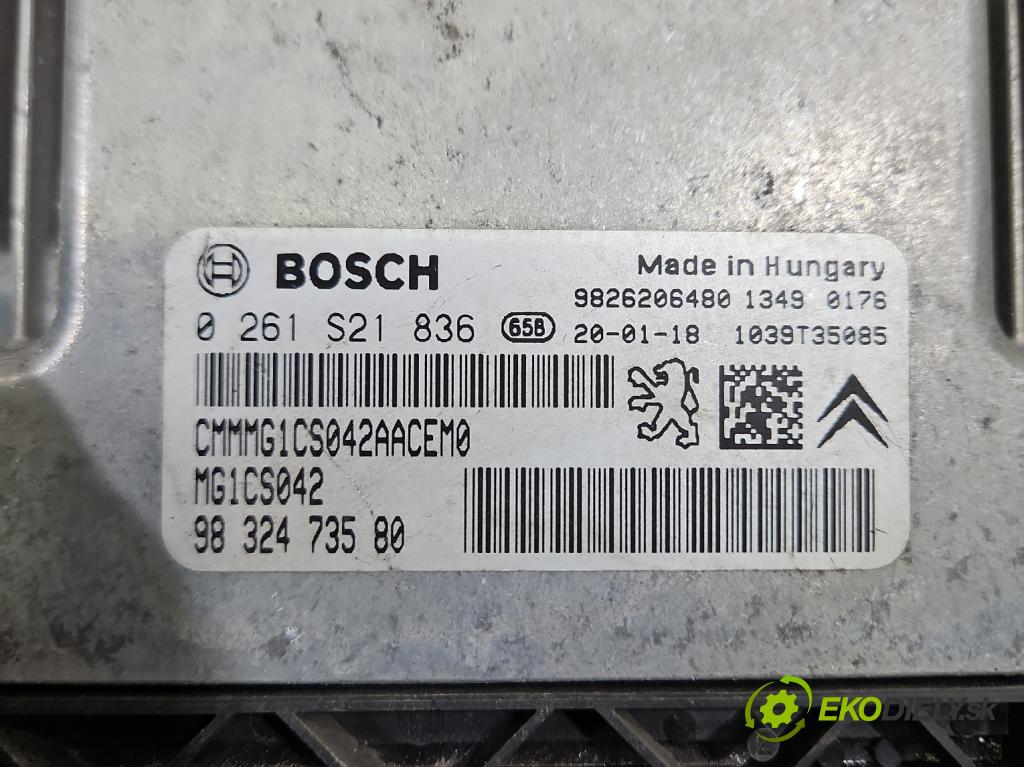 Peugeot 508 II 2018- 1.6 16V 181KM automatic 133 kW 1598 cm3 4- riadiaca jednotka motora 0261S21836