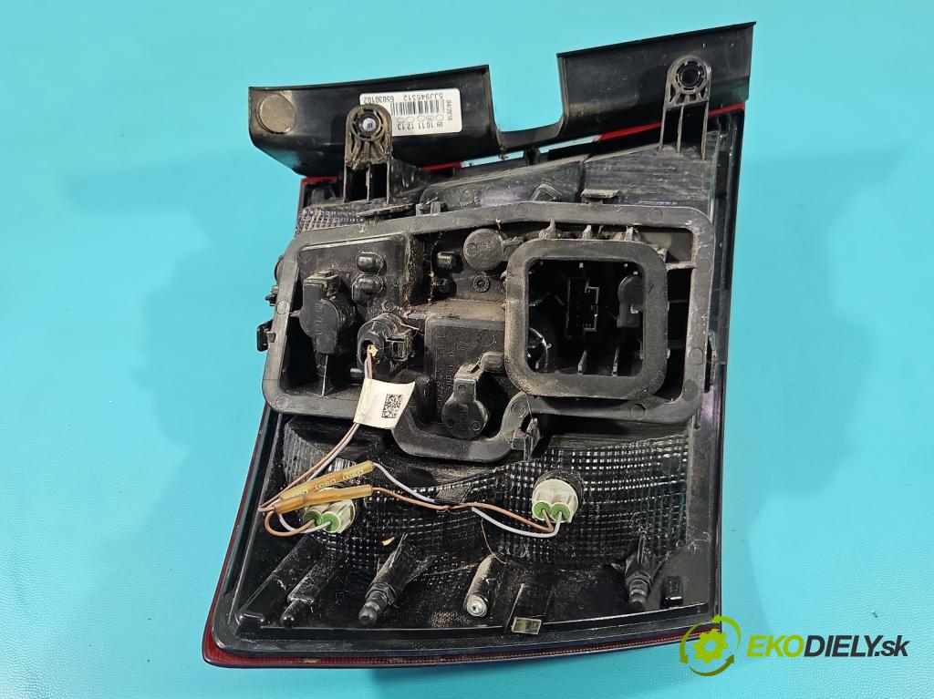 Skoda Rapid 2012-2019 1.4 tdi 90 hp manual 66 kW 1422 cm3 5- světlo zadní pravé 5JJ945312 (Klika dveří ostatní)