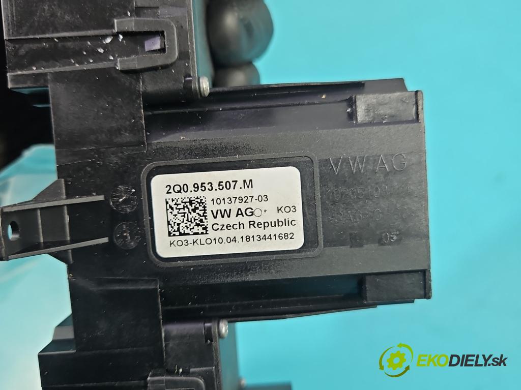 Skoda Rapid 2012-2019 1.4 tdi 90 HP manual 66 kW 1422 cm3 5- prepínač komplex: 2Q0953507M (Prepínacie páčky pod volantom)