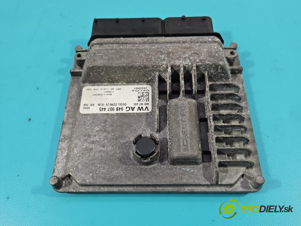 Skoda Rapid 2012-2019 1.4 tdi 90 hp manual 66 kW 1422 cm3 5- řídící jednotka motoru 04B907445