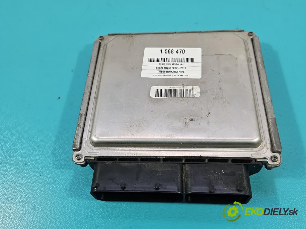 Skoda Rapid 2012-2019 1.4 tdi 90 hp manual 66 kW 1422 cm3 5- řídící jednotka motoru 04B907445