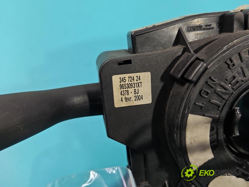 Peugeot 307 2.0 hdi 90 HP manual 66 kW 1997 cm3 5- prepínač komplex: 96530931XT (Prepínacie páčky pod volantom)