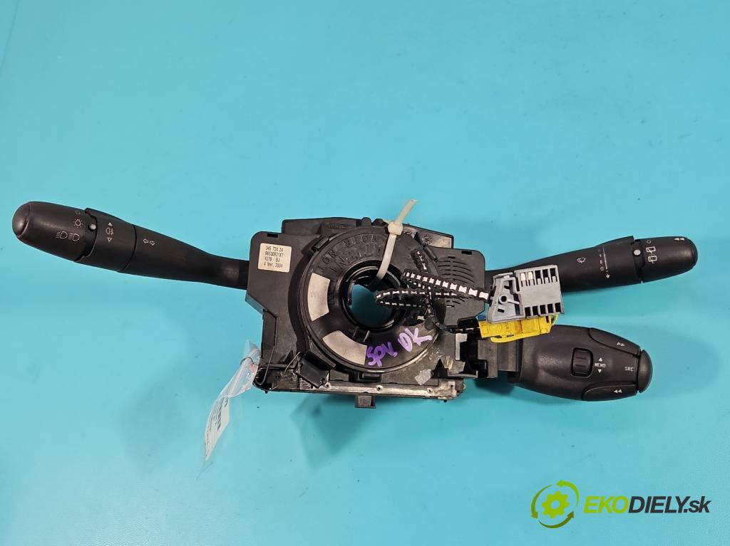 Peugeot 307 2.0 hdi 90 HP manual 66 kW 1997 cm3 5- prepínač komplex: 96530931XT (Prepínacie páčky pod volantom)