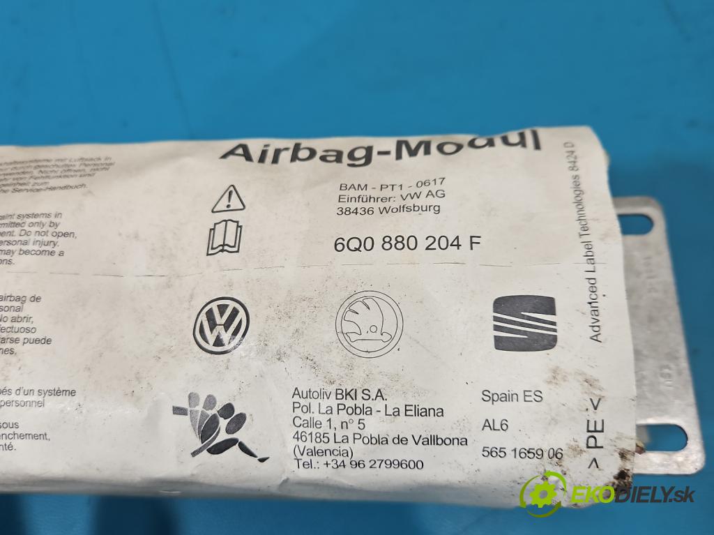 Vw Polo IV 9N 2001-2009 1.2 6V 54 HP manual 40 kW 1198 cm3 5- airbag vzduchové soubor: