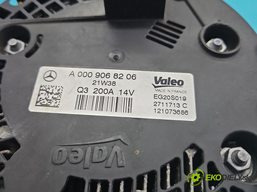 Mercedes A W177 2018- 2.0 T 306KM automatic 225 kW 1991 cm3 4- Alternator A0009068206 (Alternátor)
