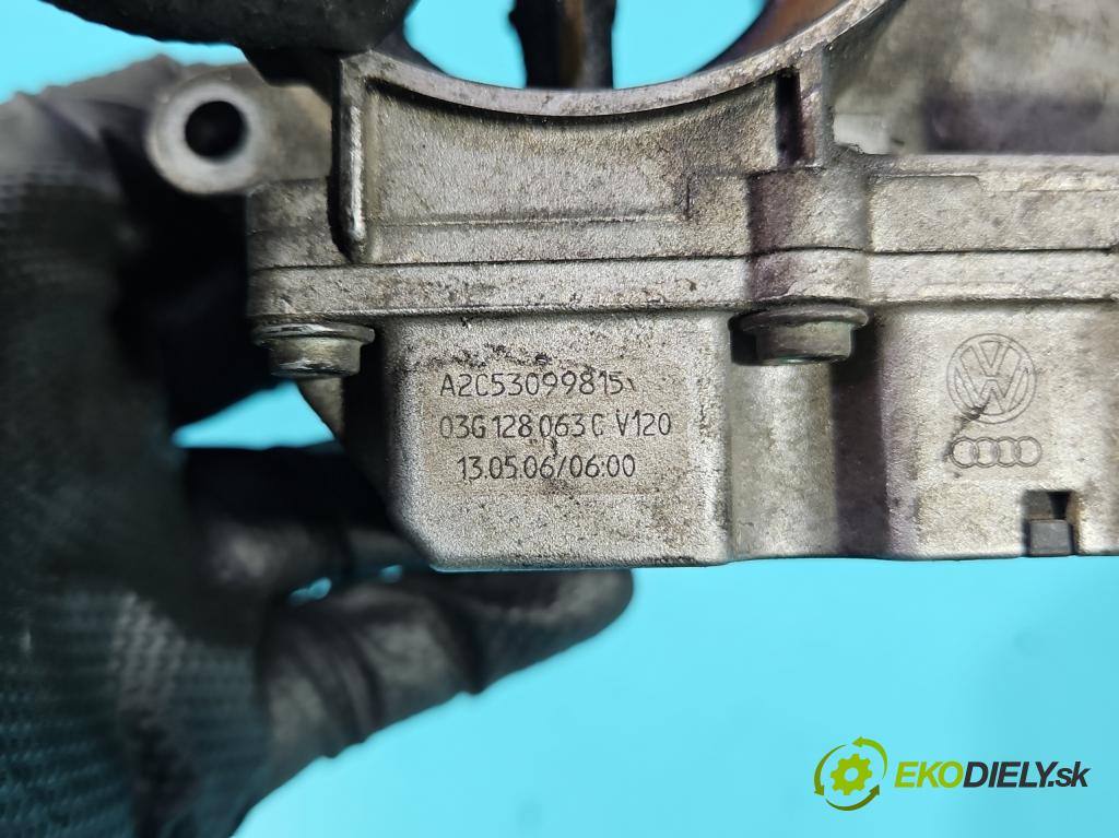 Vw Touran I 2003-2015 1.9 tdi 105 hp manual 77 kW 1896 cm3 5- škrticí klapka 03G128063C (Škrticí klapka)