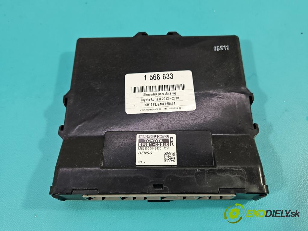 Toyota Auris II 2012-2018 1.8 16V 99 hp automatic 73 kW 1798 cm3 5- řídící jednotka 89981-02030