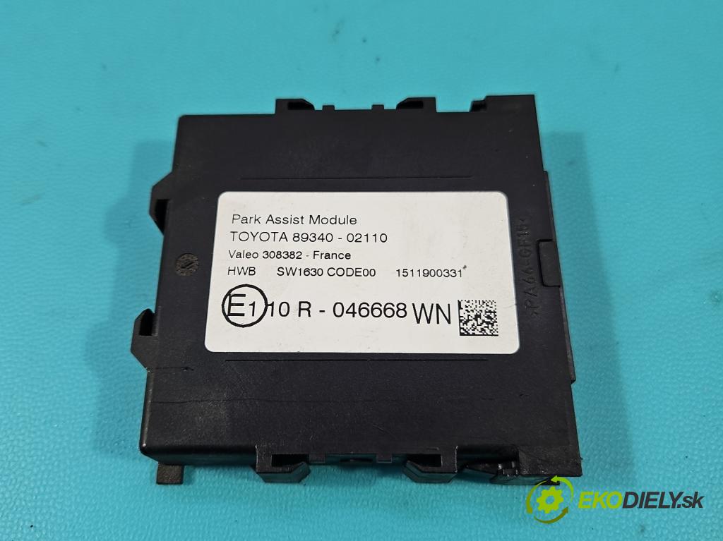 Toyota Auris II 2012-2018 1.8 16V 99 HP automatic 73 kW 1798 cm3 5- riadiaca jednotka parkovaní: 89340-02110