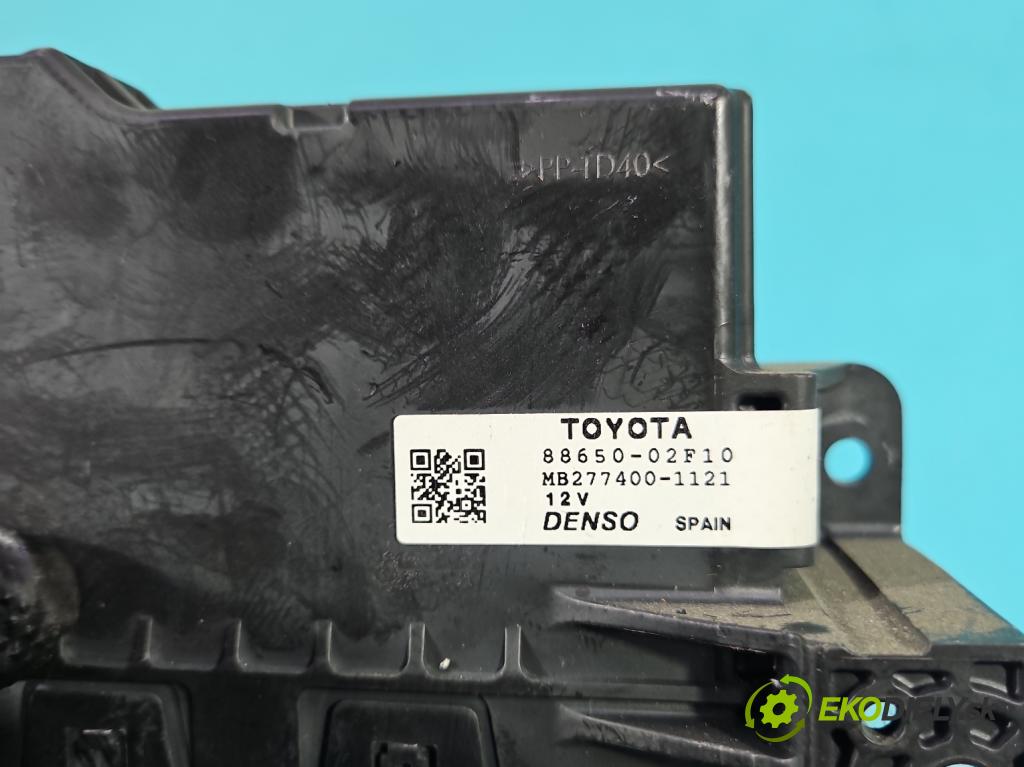 Toyota Auris II 2012-2018 1.8 16V 99 HP automatic 73 kW 1798 cm3 5- riadiaca jednotka ostatné 88650-02F10