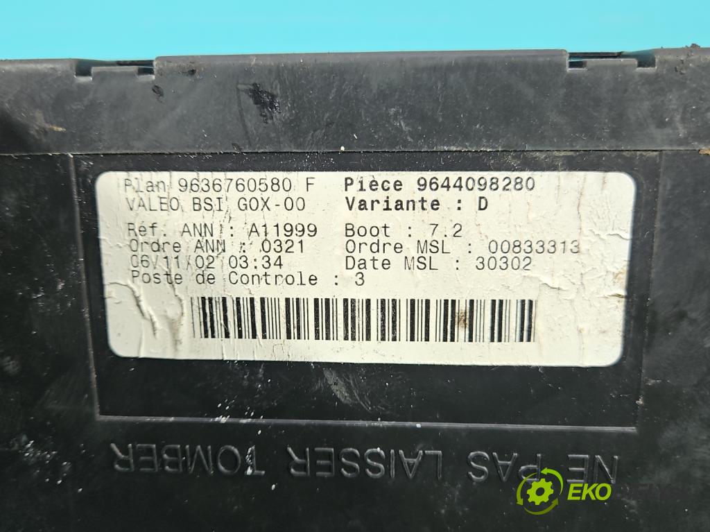 Peugeot 307 2.0 hdi 90 HP manual 66 kW 1997 cm3 5- riadiaca jednotka ostatné 9644098280