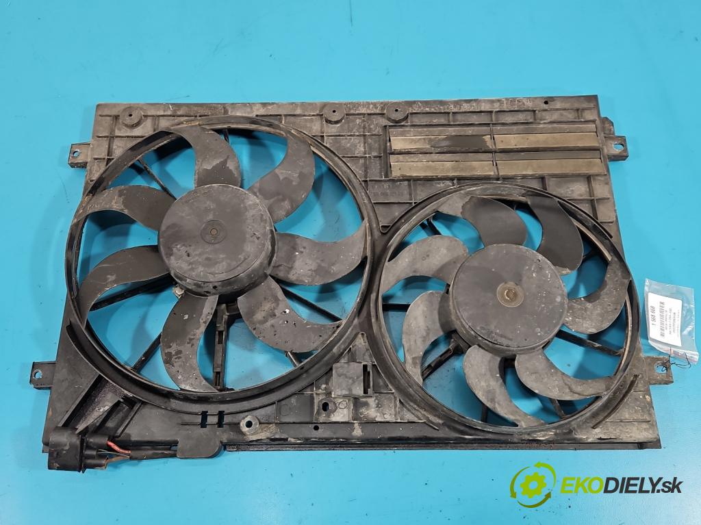 Seat Toledo III 2004-2009 2.0 tdi BKD 140 hp automatic 103 kW 1968 cm3 5- ventilátor chladič 1K0121207AA