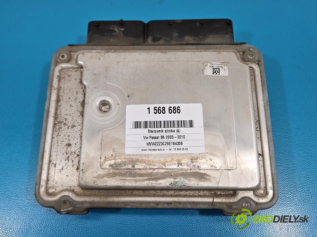 Vw Passat B6 2005-2010 2.0 tdi 140 HP manual 103 kW 1968 cm3 5- riadiaca jednotka motora 03G906021AB